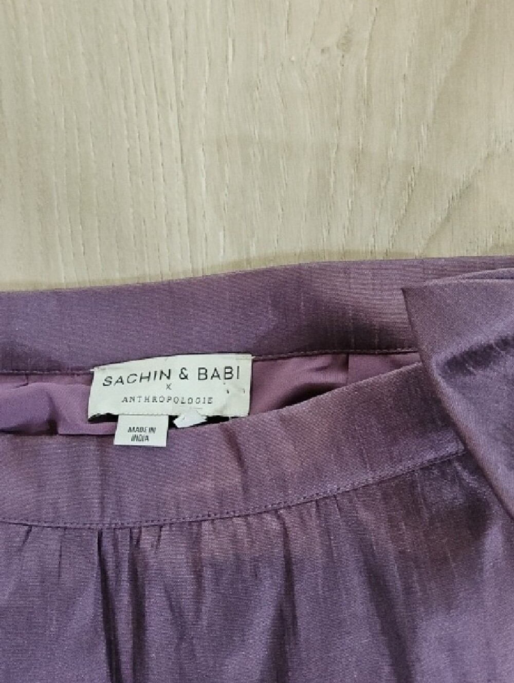 Purple Tiered Bow-Waist Skirt with Blue and Maroon Ruffle Trim|| Size 8 - Picture 2 of 2